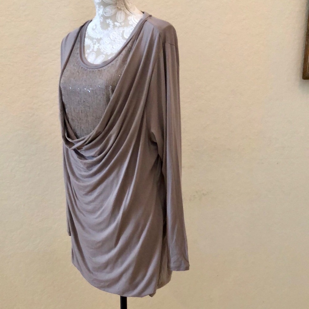 Soft Surroundings Double Layer Front Sequin Holid… - image 5